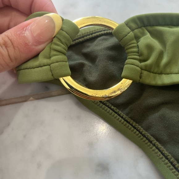 UjENA sage Green Bikini with Gold Accents. Worn in the movie bikini girls on ice - Picture 2 of 5